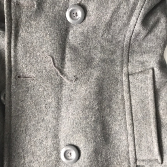 Grey pea coat - Picture 6 of 6
